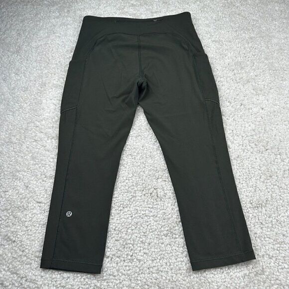 Lululemon Speed Up Crop Pockets Evergreen - Picture 2 of 15
